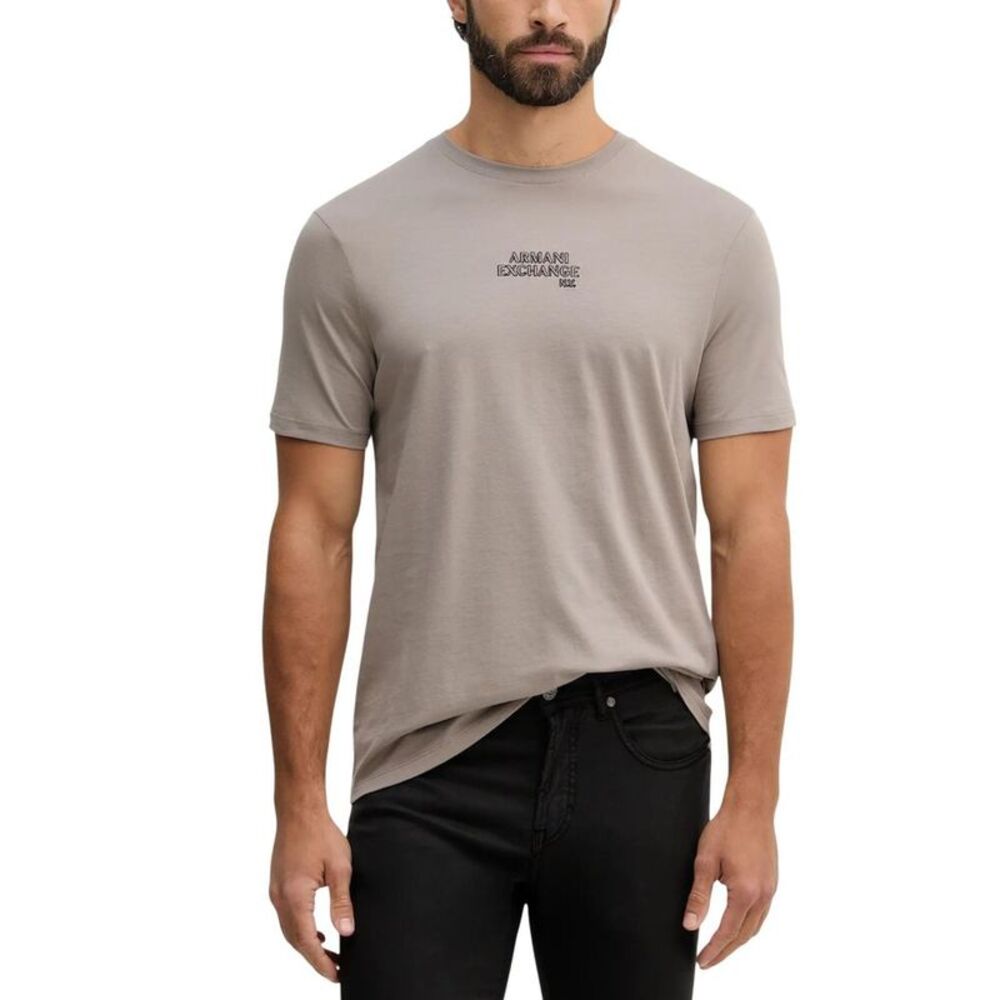Armani Exchange Brown Cotton Men's T-Shirt